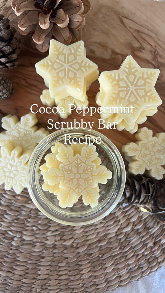 Cocoa Peppermint Scrubby Bars