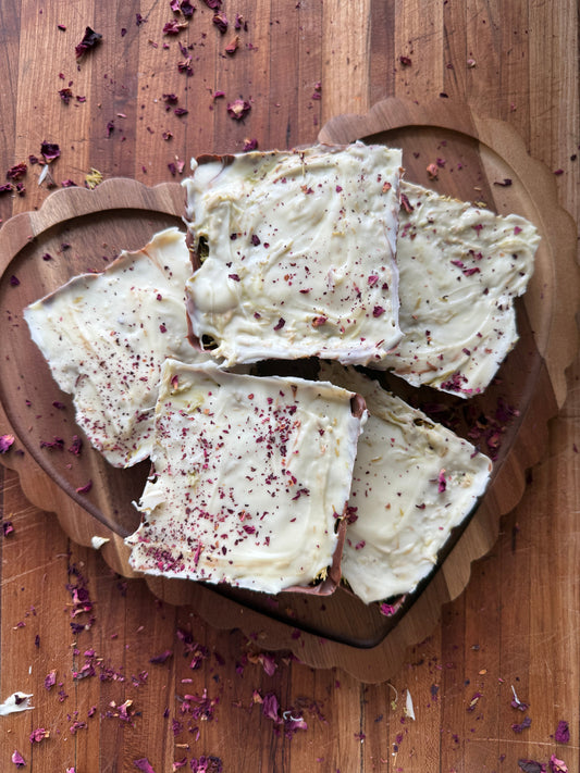 Dubai Chocolate Recipe with a sprinkle of Rose