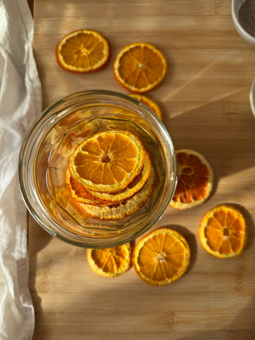 Making Dried Oranges