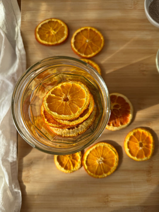 Making Dried Oranges