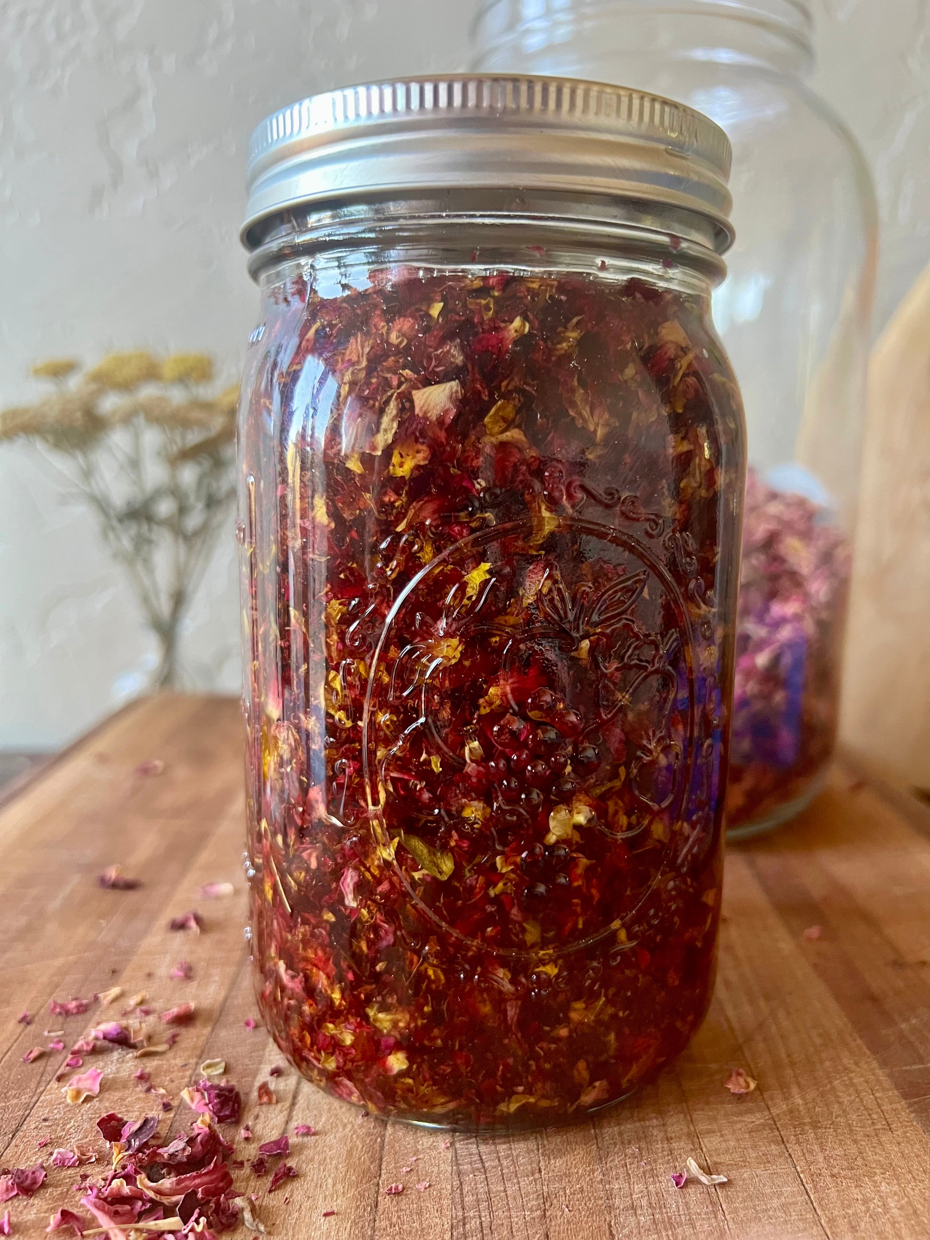 Rose Infused Herbal Oil The Wild Apothecary rose-infused-herbal-oil-the-wild-apothecary
